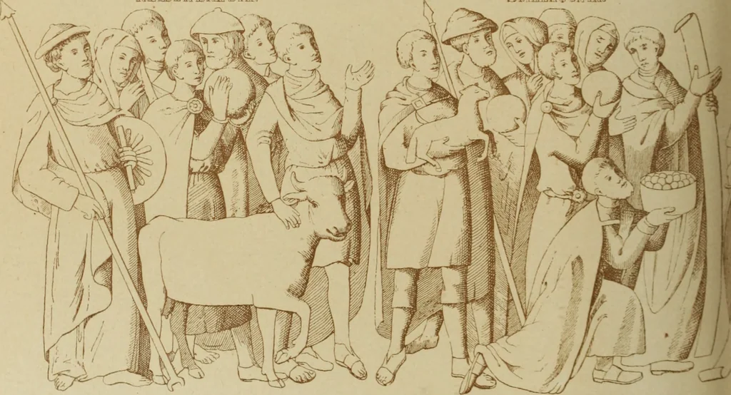 An illustration from Geschichte der deutschen Malerei, 1890, leaf 187