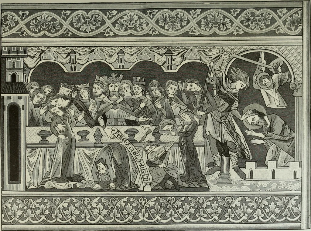 An illustration from Geschichte der deutschen Malerei, 1890, leaf 195