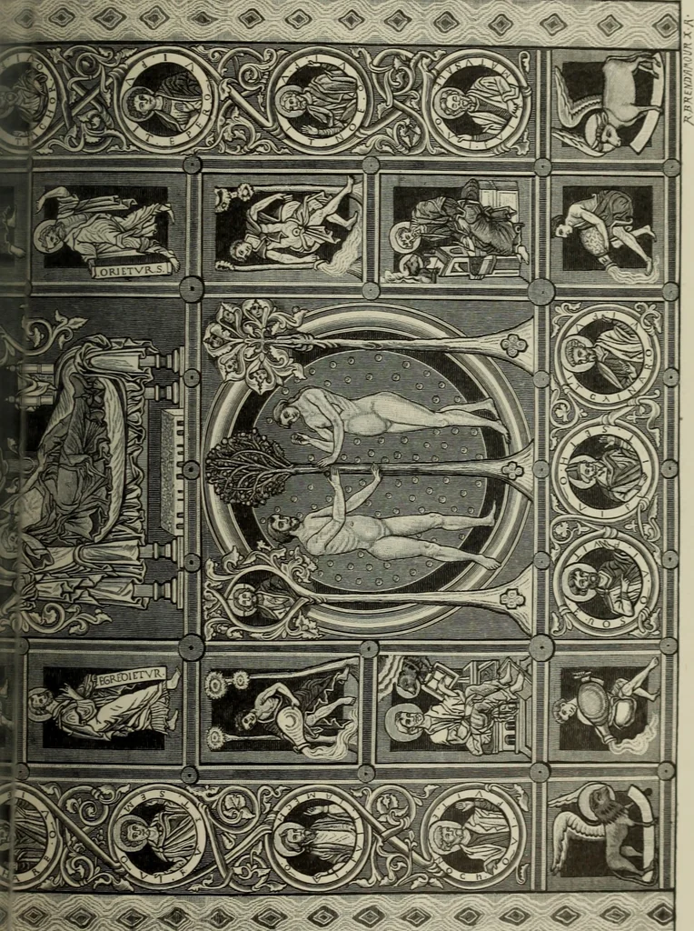 An illustration from Geschichte der deutschen Malerei, 1890, leaf 208