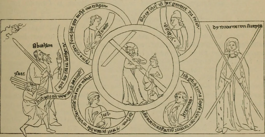 An illustration from Geschichte der deutschen Malerei, 1890, leaf 232