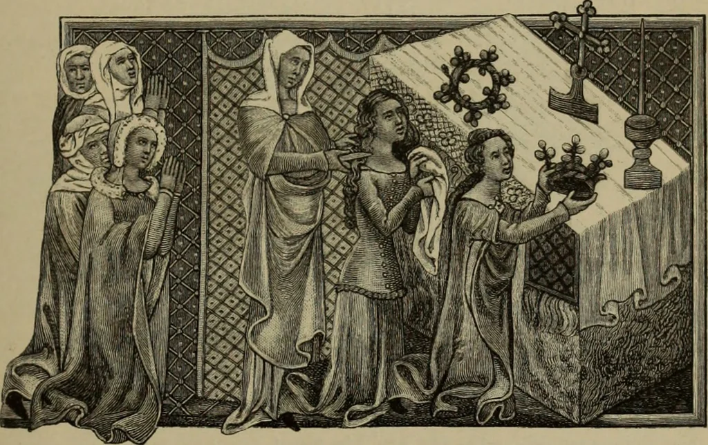 An illustration from Geschichte der deutschen Malerei, 1890, leaf 244