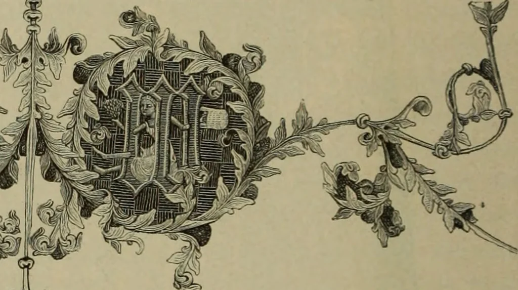 An illustration from Geschichte der deutschen Malerei, 1890, leaf 245