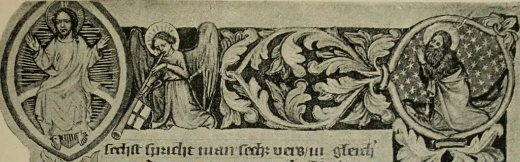 An illustration from Geschichte der deutschen Malerei, 1890, leaf 254