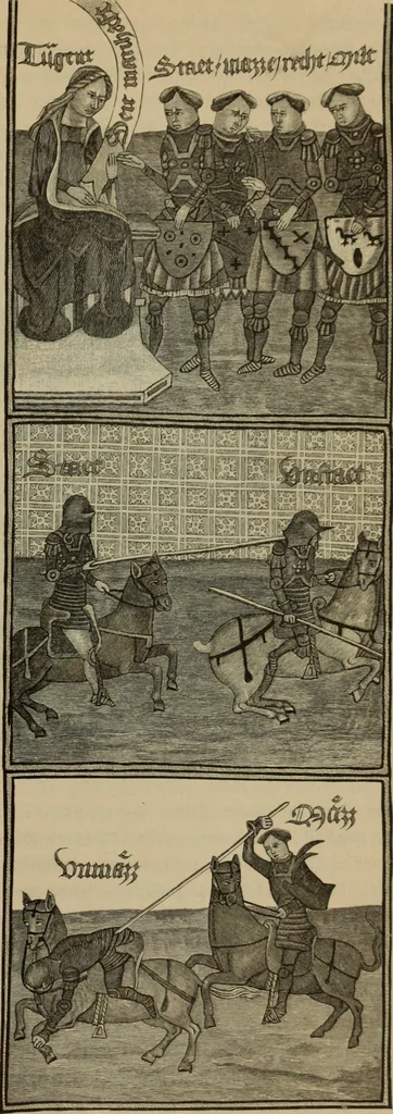 An illustration from Geschichte der deutschen Malerei, 1890, leaf 256