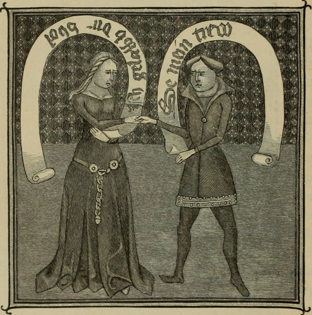 An illustration from Geschichte der deutschen Malerei, 1890, leaf 257