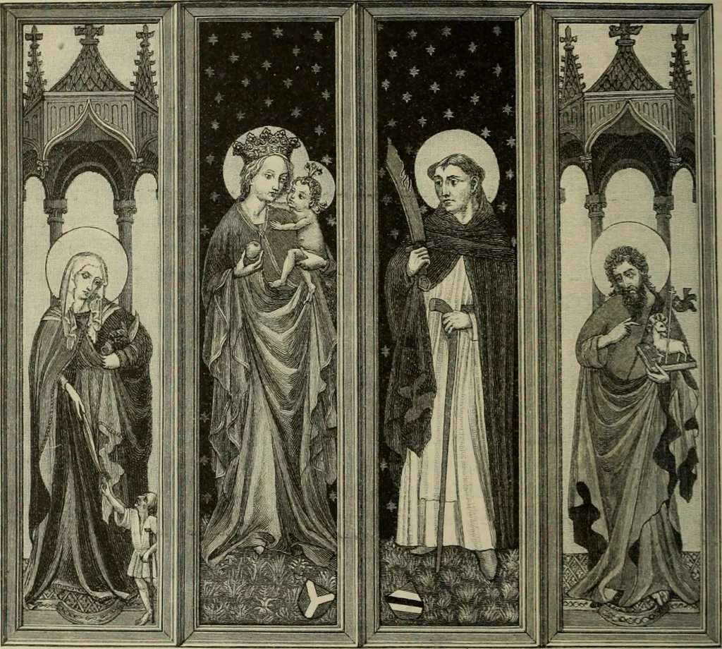 An illustration from Geschichte der deutschen Malerei, 1890, leaf 277