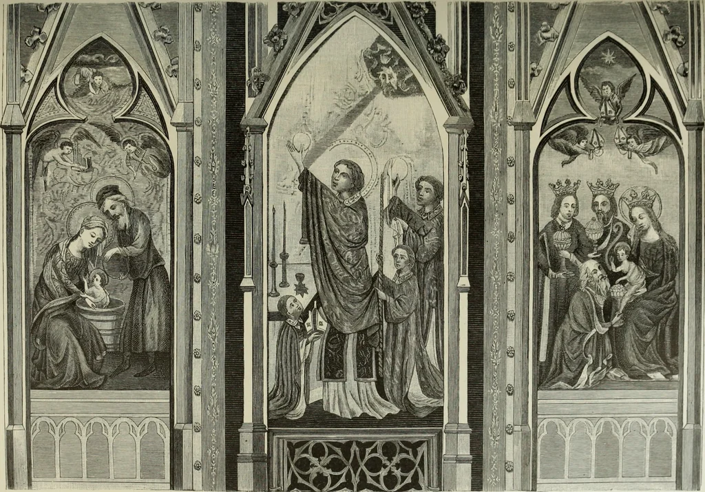 An illustration from Geschichte der deutschen Malerei, 1890, leaf 283
