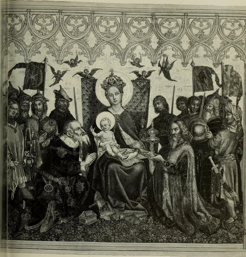 An illustration from Geschichte der deutschen Malerei, 1890, leaf 314