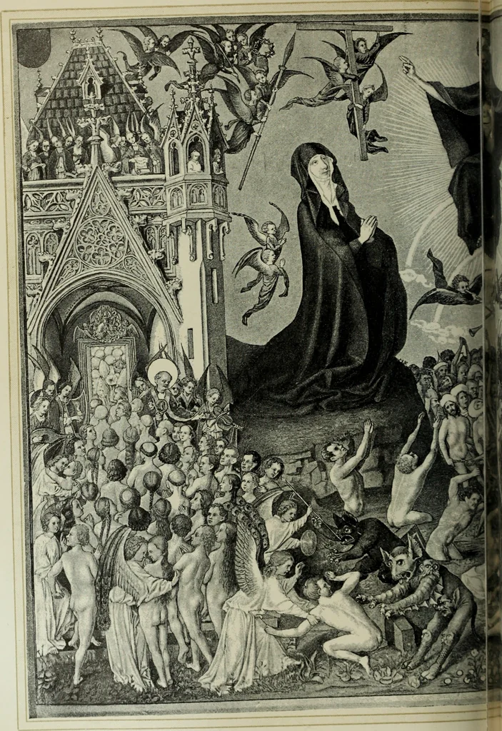 An illustration from Geschichte der deutschen Malerei, 1890, leaf 323