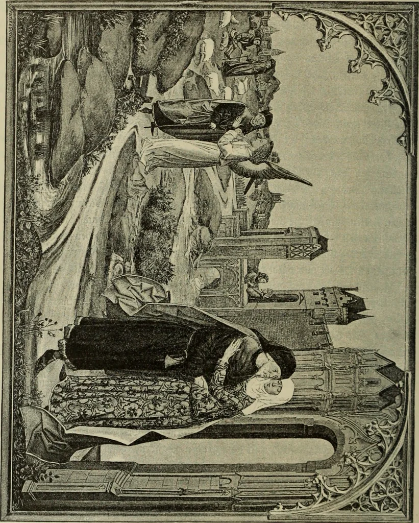 An illustration from Geschichte der deutschen Malerei, 1890, leaf 329