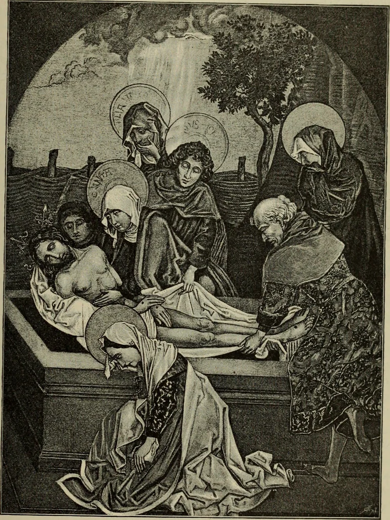 An illustration from Geschichte der deutschen Malerei, 1890, leaf 354