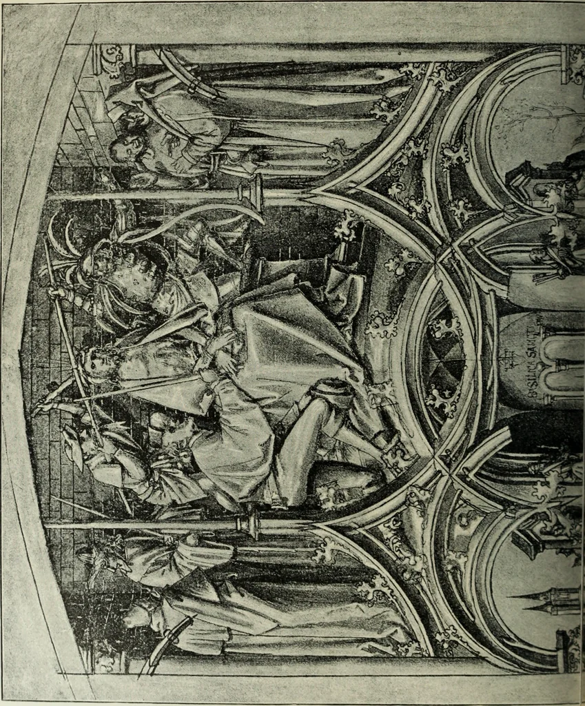 An illustration from Geschichte der deutschen Malerei, 1890, leaf 377