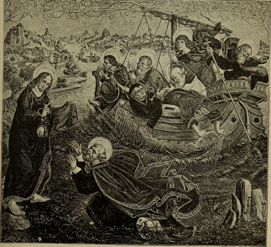 An illustration from Geschichte der deutschen Malerei, 1890, leaf 408