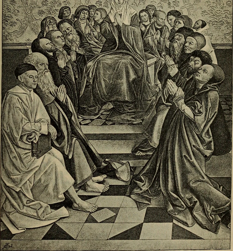 An illustration from Geschichte der deutschen Malerei, 1890, leaf 412