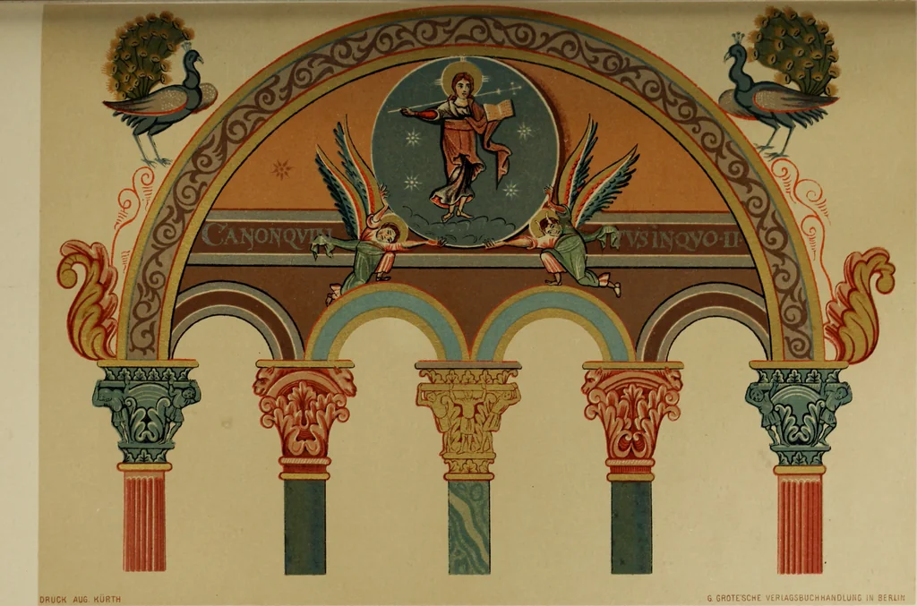 An illustration from Geschichte der deutschen Malerei, 1890, leaf 43