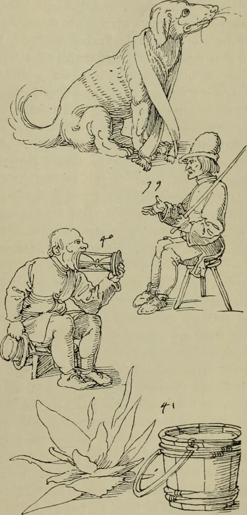 An illustration from Geschichte der deutschen Malerei, 1890, leaf 444