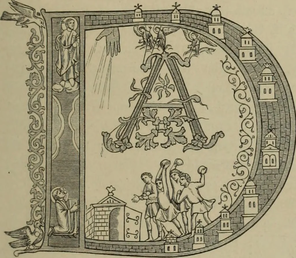 An illustration from Geschichte der deutschen Malerei, 1890, leaf 46