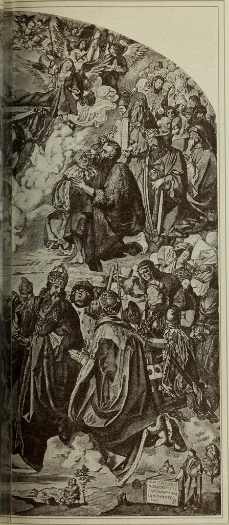 An illustration from Geschichte der deutschen Malerei, 1890, leaf 468
