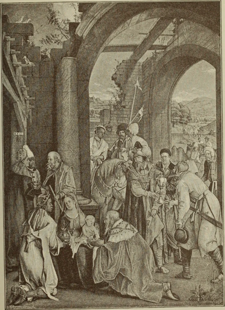 An illustration from Geschichte der deutschen Malerei, 1890, leaf 496