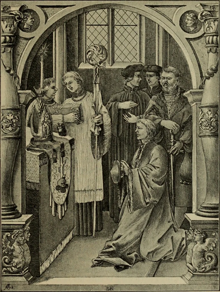 An illustration from Geschichte der deutschen Malerei, 1890, leaf 512