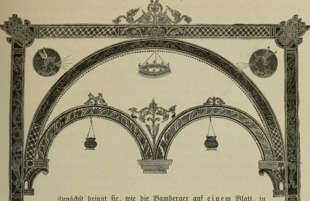 An illustration from Geschichte der deutschen Malerei, 1890, leaf 52