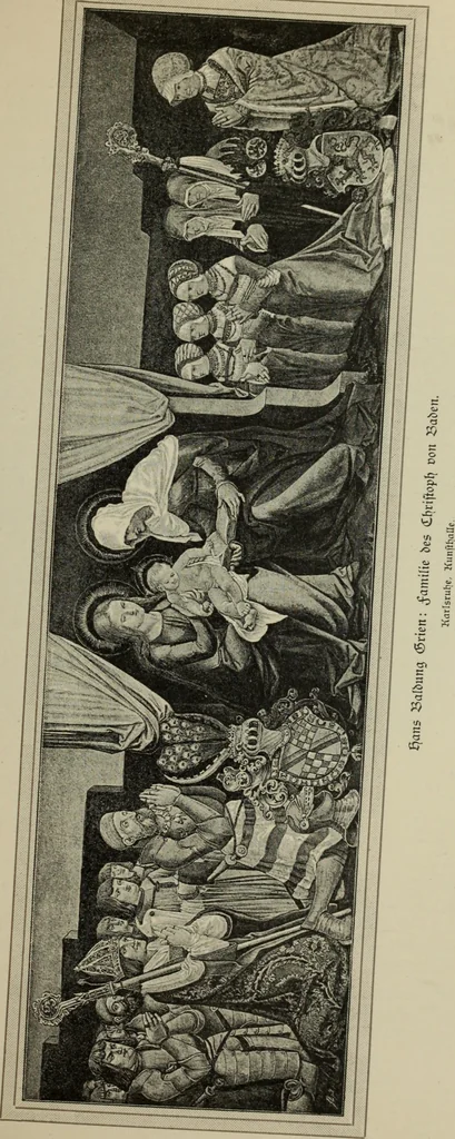 An illustration from Geschichte der deutschen Malerei, 1890, leaf 542