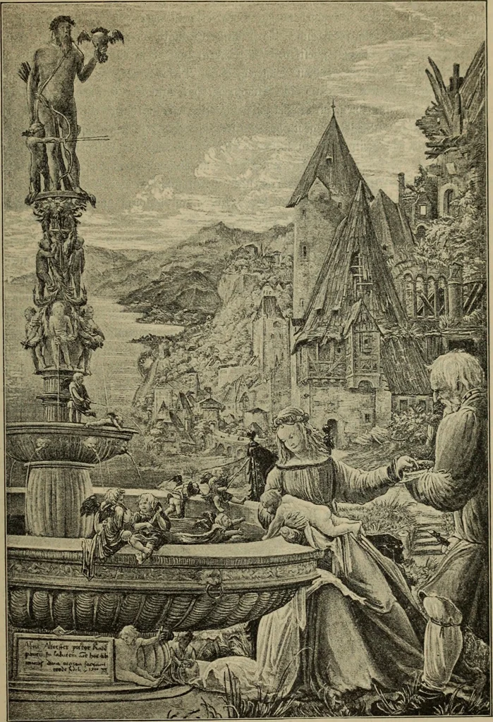 An illustration from Geschichte der deutschen Malerei, 1890, leaf 548