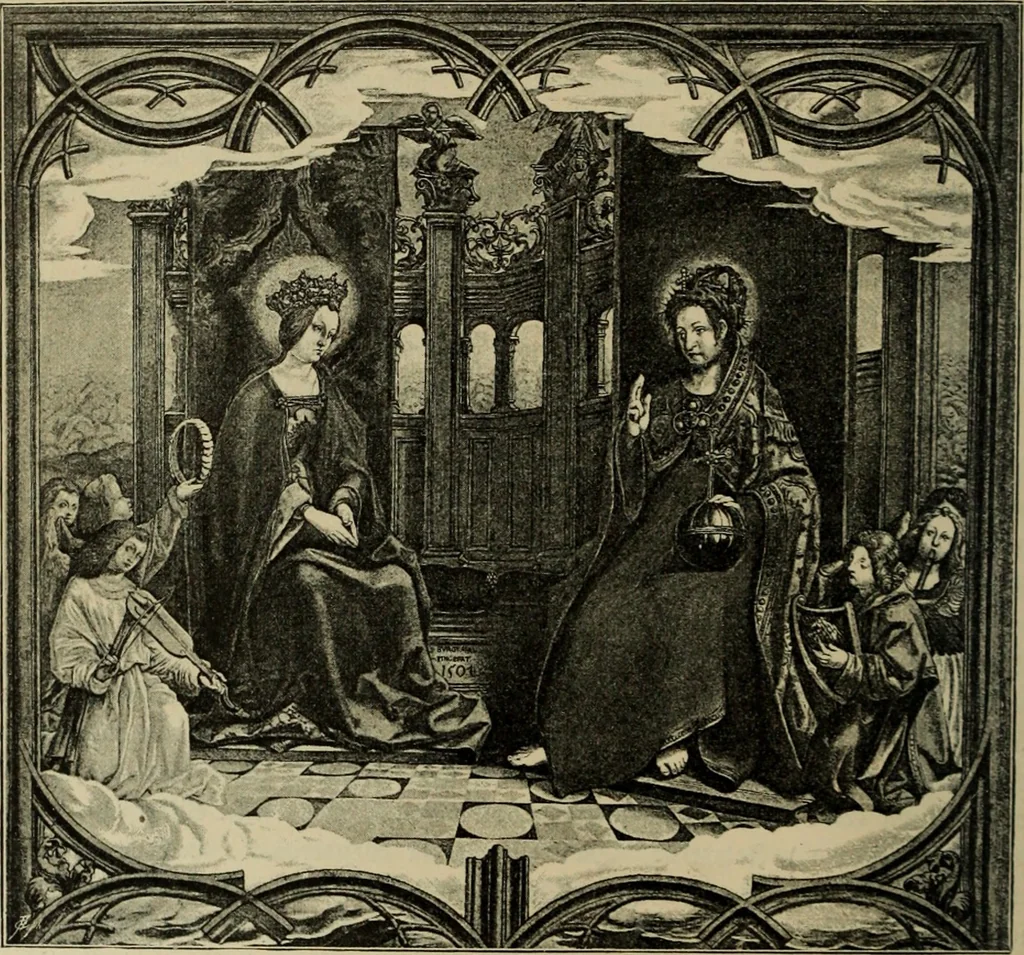 An illustration from Geschichte der deutschen Malerei, 1890, leaf 559