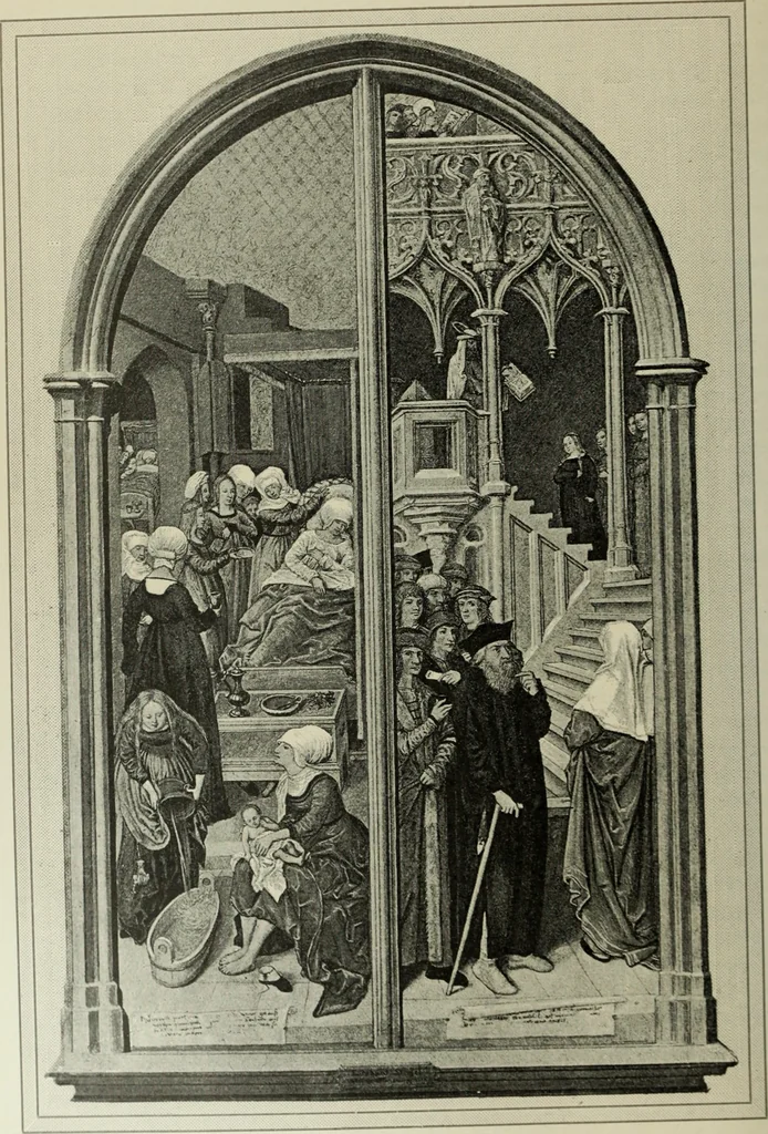 An illustration from Geschichte der deutschen Malerei, 1890, leaf 579