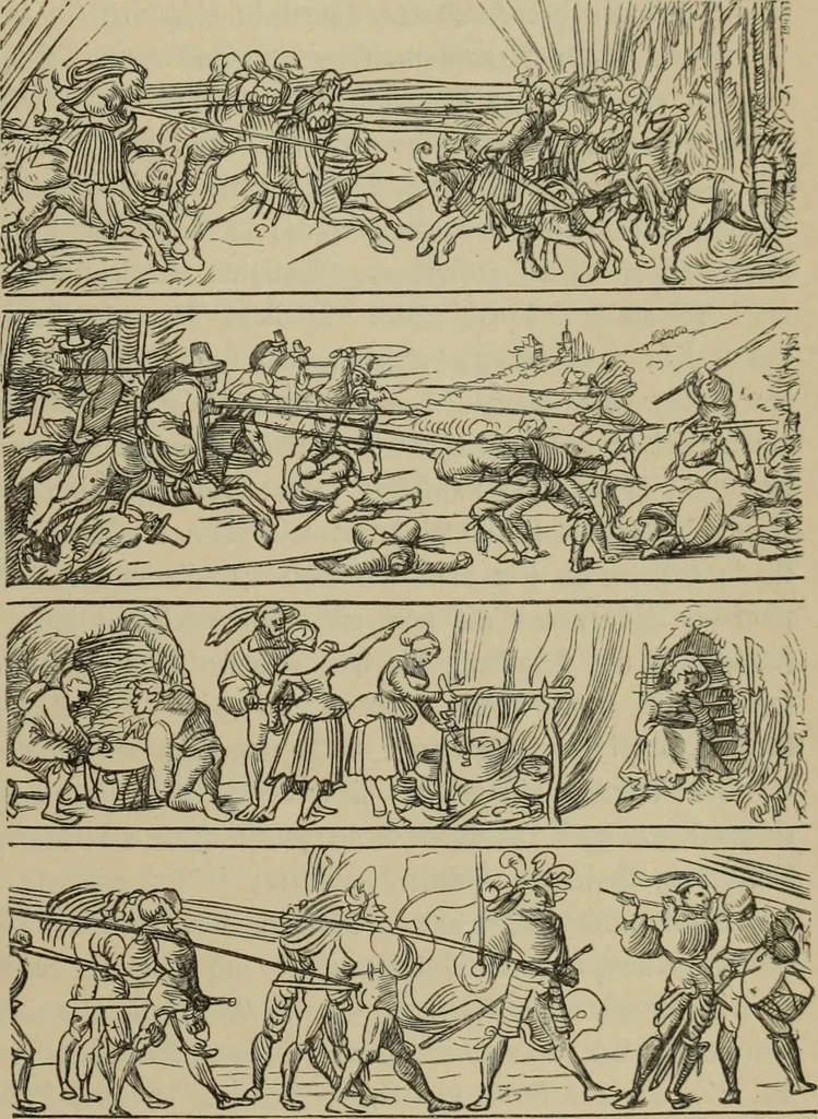 An illustration from Geschichte der deutschen Malerei, 1890, leaf 634