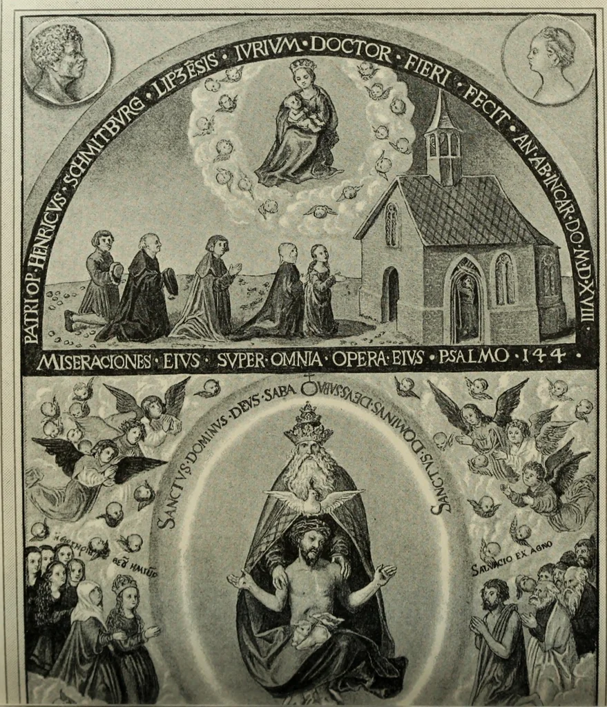 An illustration from Geschichte der deutschen Malerei, 1890, leaf 651