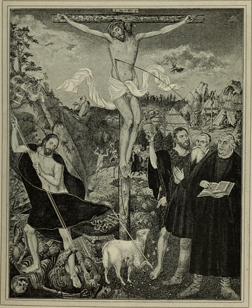 An illustration from Geschichte der deutschen Malerei, 1890, leaf 666