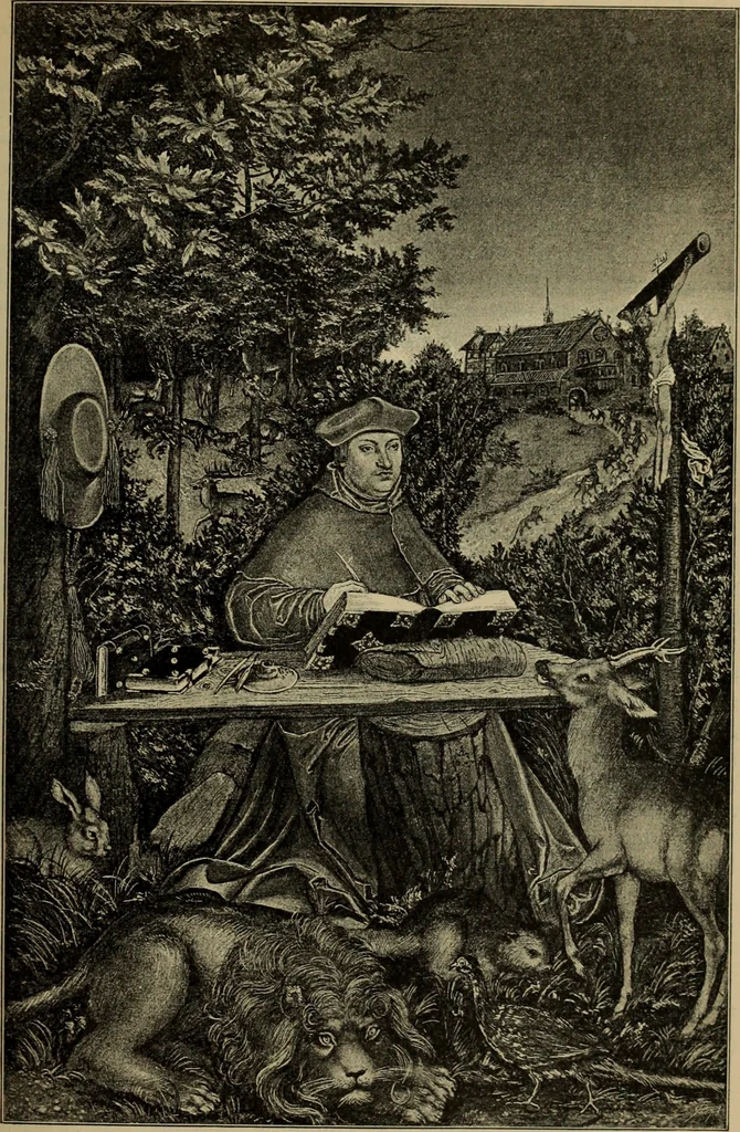 An illustration from Geschichte der deutschen Malerei, 1890, leaf 672