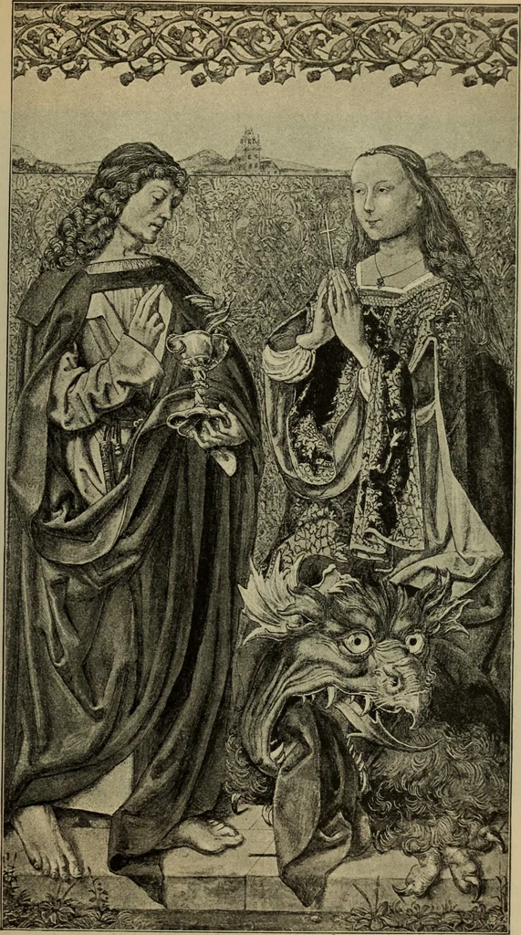 An illustration from Geschichte der deutschen Malerei, 1890, leaf 694