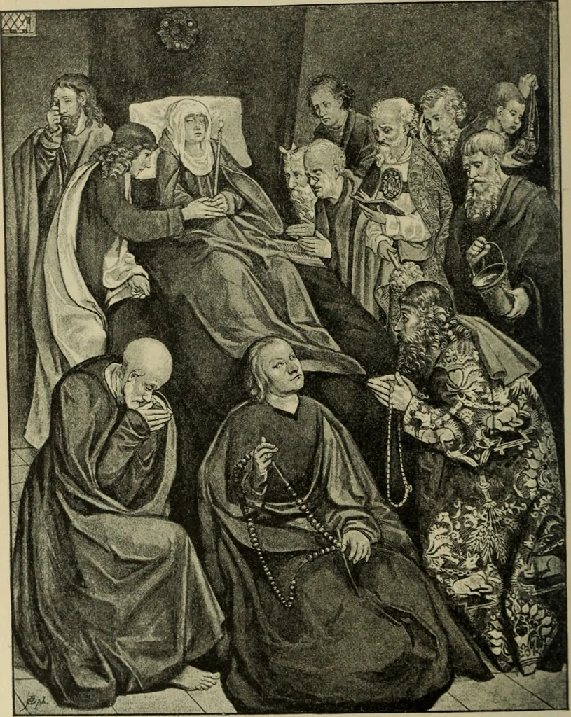 An illustration from Geschichte der deutschen Malerei, 1890, leaf 695