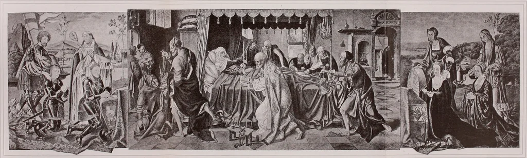 An illustration from Geschichte der deutschen Malerei, 1890, leaf 696