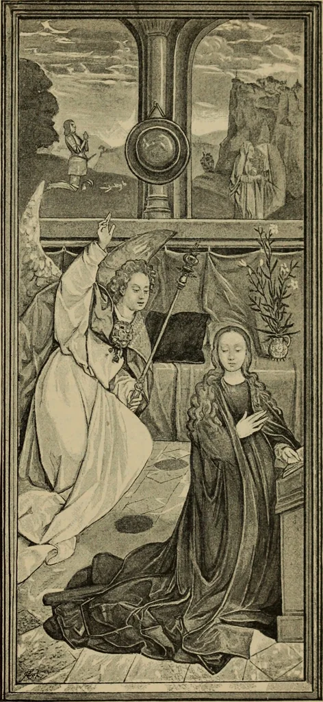 An illustration from Geschichte der deutschen Malerei, 1890, leaf 698