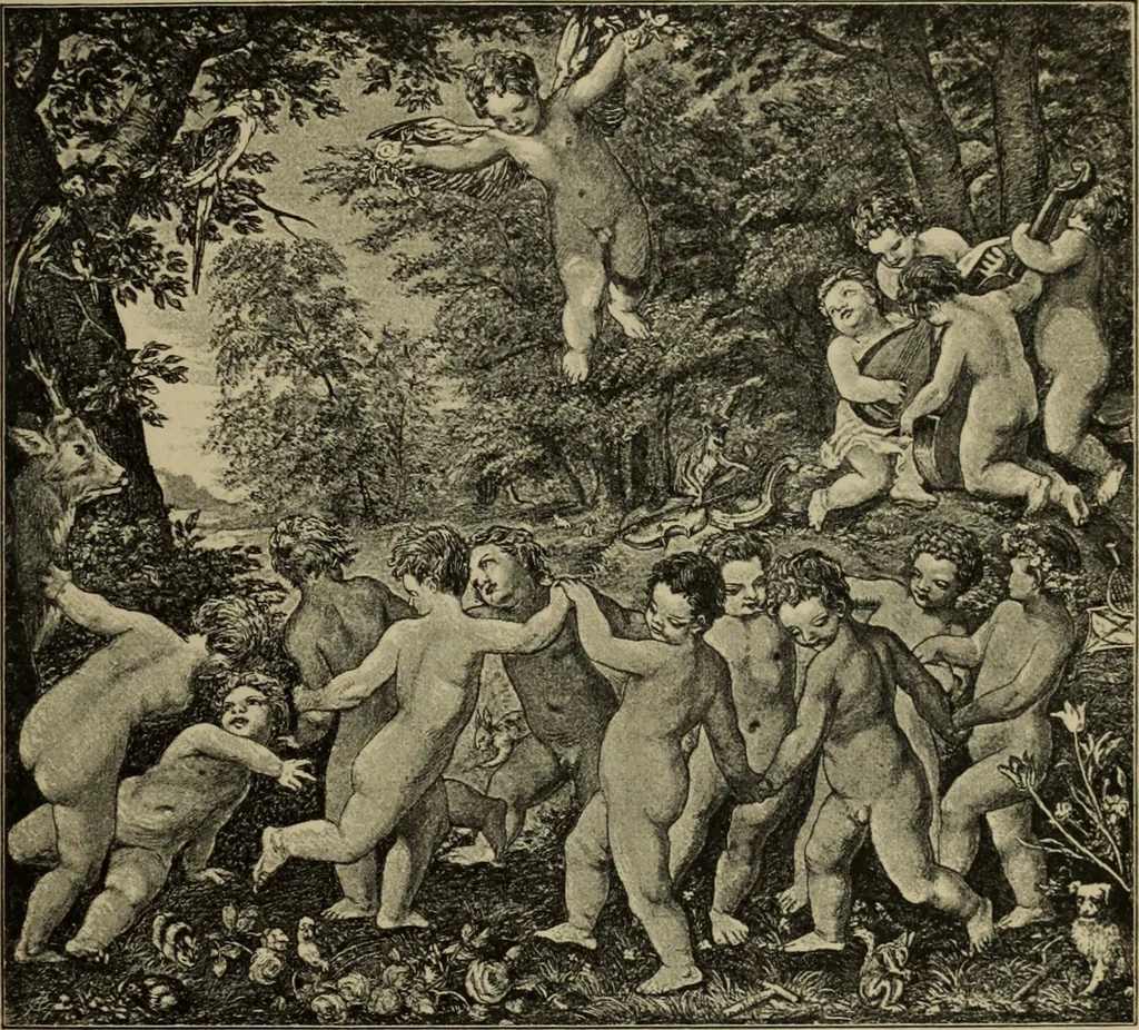 An illustration from Geschichte der deutschen Malerei, 1890, leaf 726