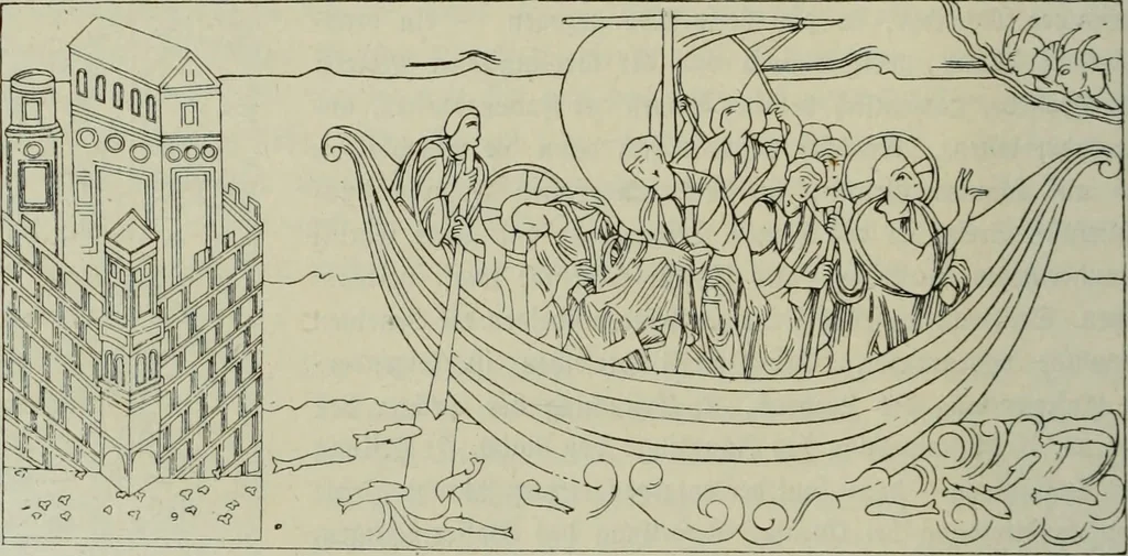 An illustration from Geschichte der deutschen Malerei, 1890, leaf 75