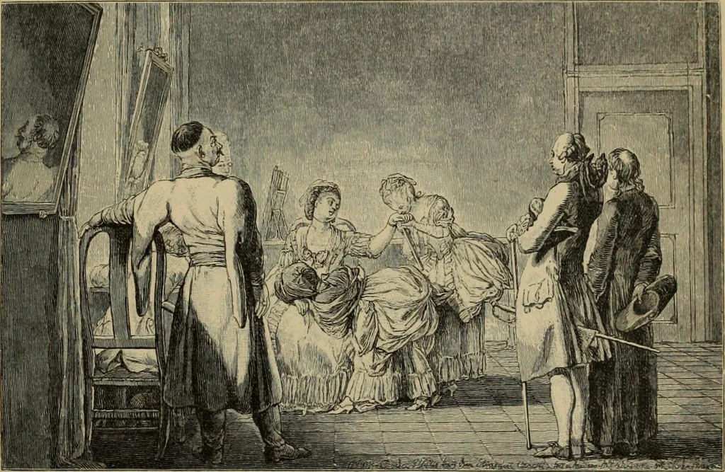 An illustration from Geschichte der deutschen Malerei, 1890, leaf 776