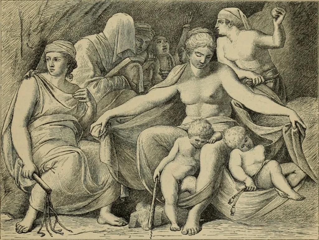 An illustration from Geschichte der deutschen Malerei, 1890, leaf 790