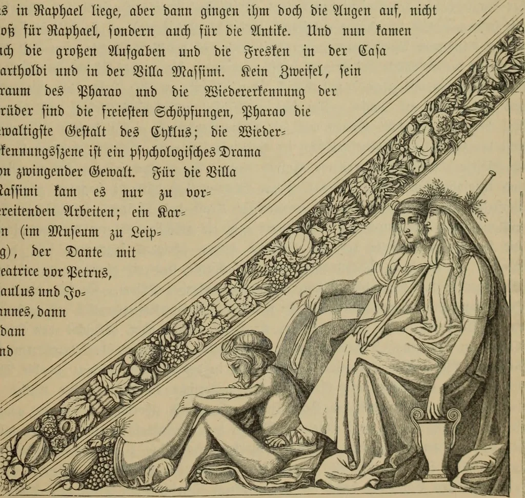 An illustration from Geschichte der deutschen Malerei, 1890, leaf 814