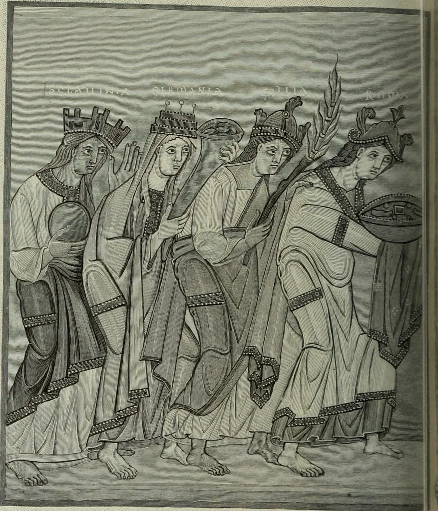 An illustration from Geschichte der deutschen Malerei, 1890, leaf 95