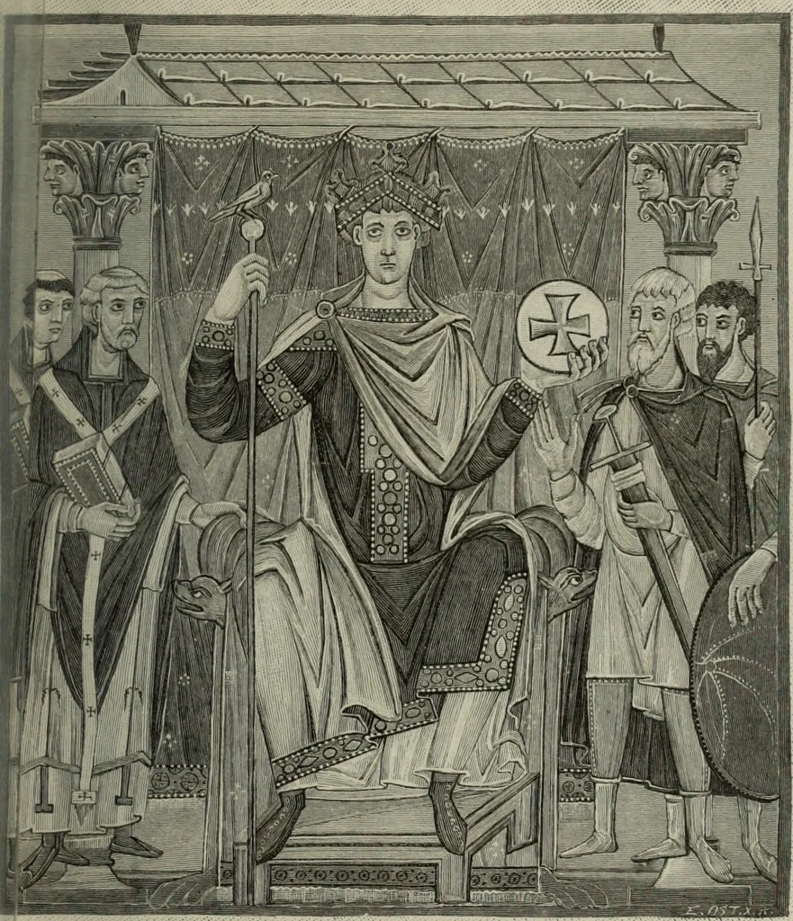 An illustration from Geschichte der deutschen Malerei, 1890, leaf 96