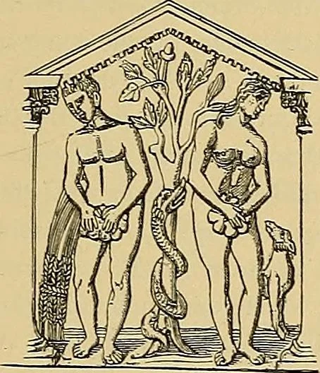 An illustration from Geschichte der karolingischen Malerei : ihr Bilderkreis and seine Quellen, 1894, leaf 121