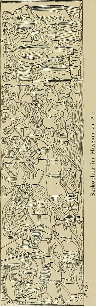 An illustration from Geschichte der karolingischen Malerei : ihr Bilderkreis and seine Quellen, 1894, leaf 132