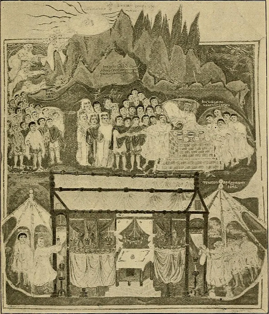 An illustration from Geschichte der karolingischen Malerei : ihr Bilderkreis and seine Quellen, 1894, leaf 133