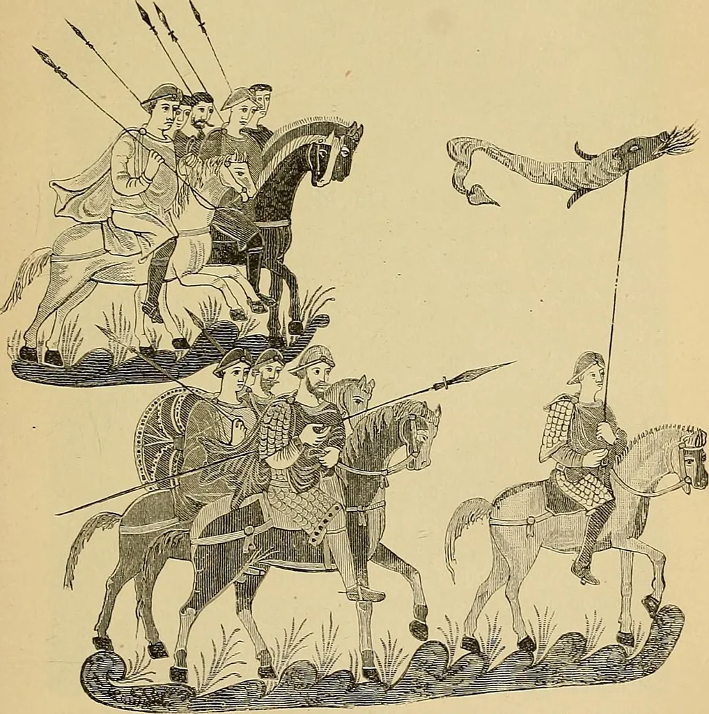 An illustration from Geschichte der karolingischen Malerei : ihr Bilderkreis and seine Quellen, 1894, leaf 143