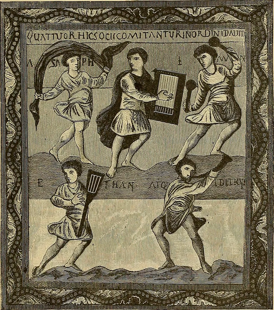 An illustration from Geschichte der karolingischen Malerei : ihr Bilderkreis and seine Quellen, 1894, leaf 145