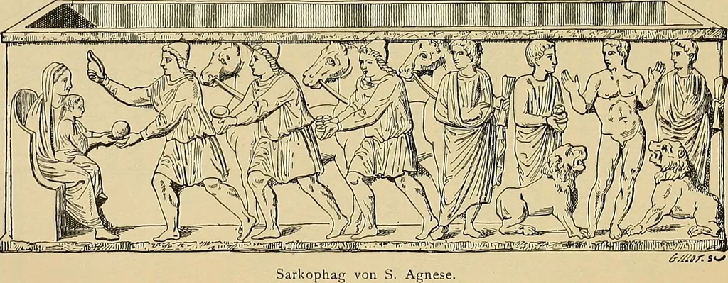 An illustration from Geschichte der karolingischen Malerei : ihr Bilderkreis and seine Quellen, 1894, leaf 169